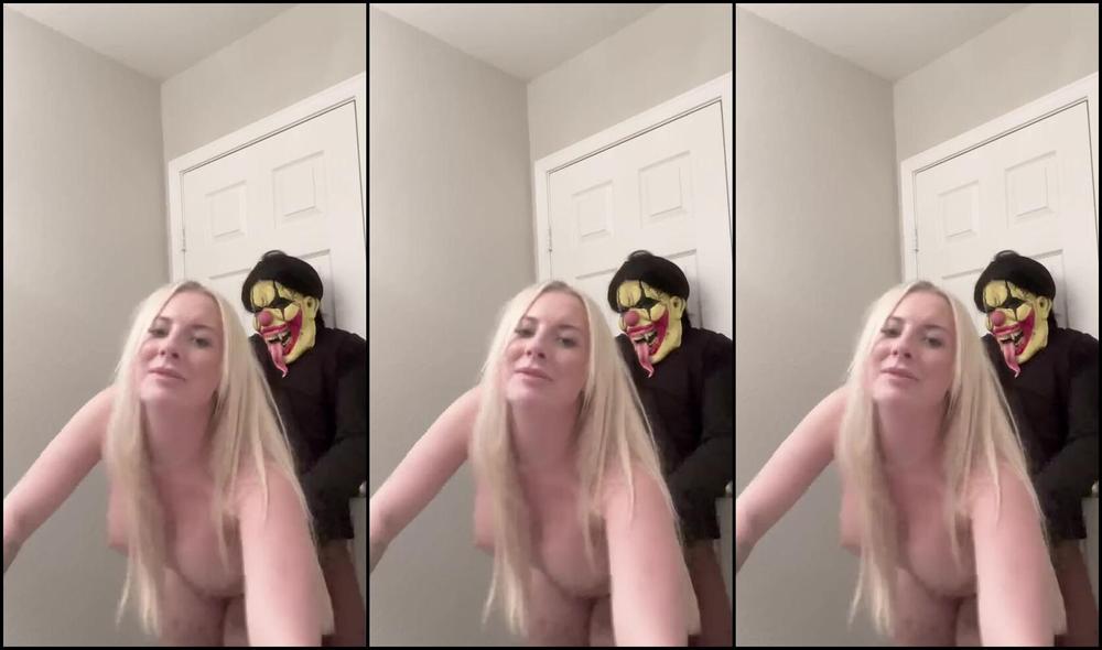 Emily Walters dominates and fucks a clown in Emily Walters' Onlyfans video What A Fuck This Had!