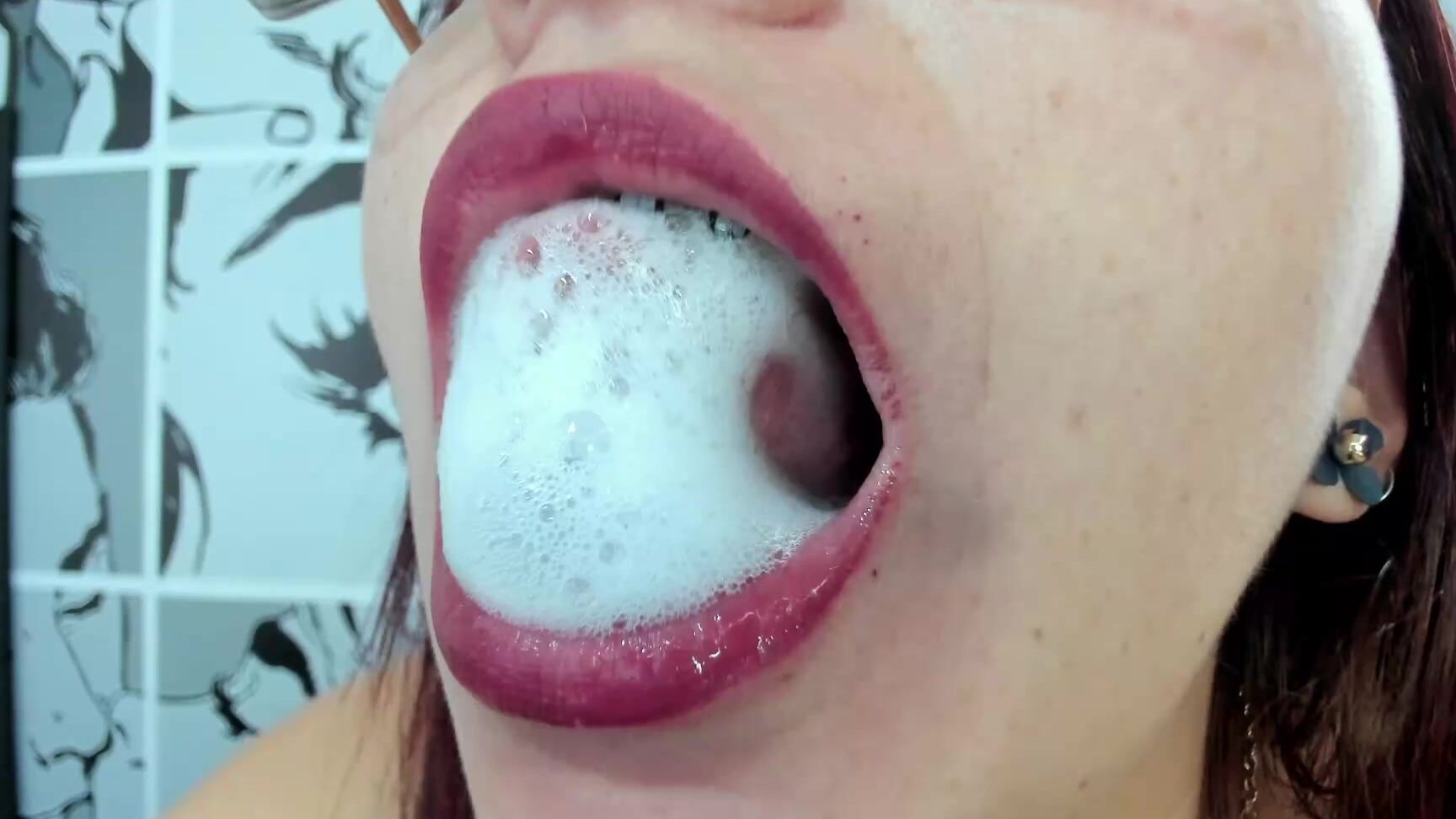 Watch Saliva Sensation and Always Search for Spit Sensation in this Free Video of coconutsex gags