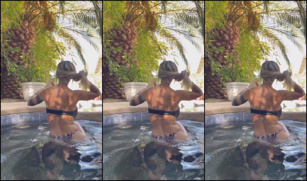 Katopunk Sexy Black Leopard in Print Bikini strips & strips for many vids