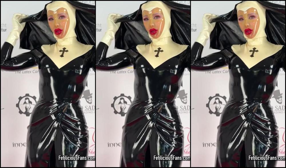 Miss Fetilicious is back for more fetish fun with Nicknamed Mfetilicious - Latex Nun at Efm The Next Stop