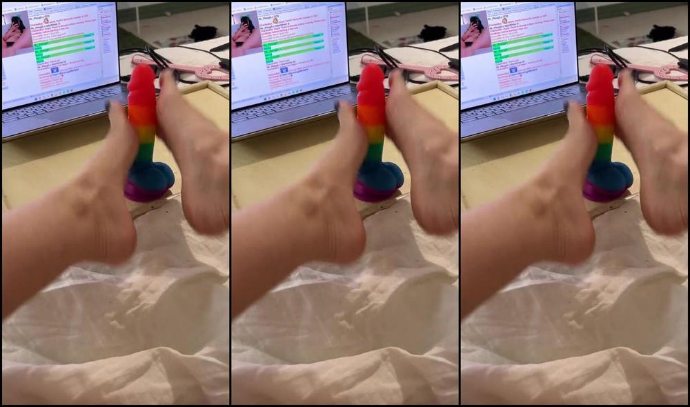 Heidiv Nicknamed Heidiv 08 08 2024 Onlyfans Video I Love The Feel Of Your Hard Cock On My Toes And Soles Teasevideo Dildo Footjob