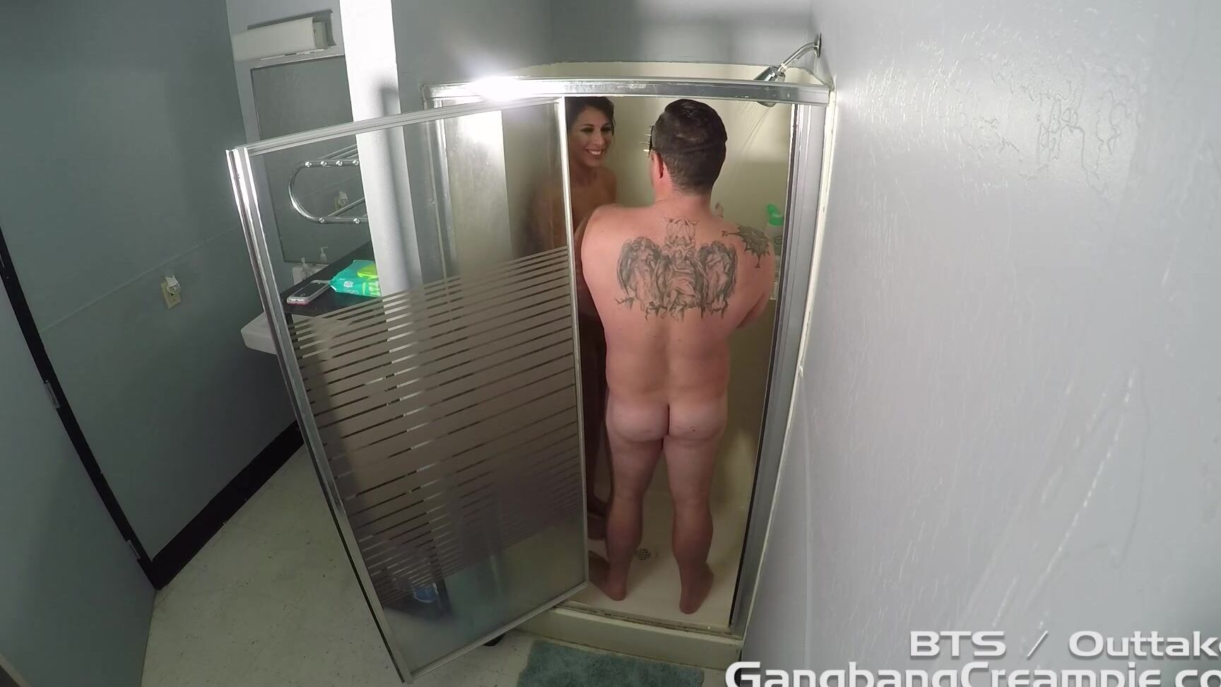 Makayla Cox gets her pussy filled with cum in a wild gangbang creampie