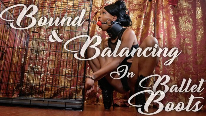 Poster for Bound & Balancing In Ballet Boots - Clips4Sale Model - Cupcake Sinclair - Handcuffandshacklefetish, Struggling, Bootfetish (Кекс Синклер Борьба)