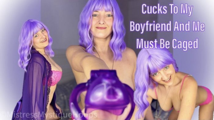 Poster for Clips4Sale Star - Mistressmystique - Cucks To My Boyfriend And Me Must Be Caged - Femdom Chastity - Keyholdingandchastity, Chastitydevices (Хранение Ключей И Целомудрие)