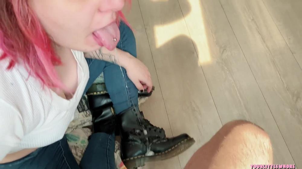 Poster for Manyvids Model - Pretending To Like His Boot Fetish - Lily Ann X - Shoe & Boot Worship, Shoe Fetish, Boot Fetish (Лили Энн Икс Сапожный Фетиш)