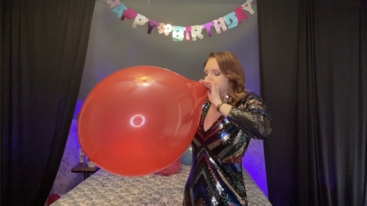 Poster for Manyvids Star - Pre-Party Balloon Blowing Joi - Sneezegoddess - Balloonpopping, Looner, Balloons (Лопание Воздушных Шаров)