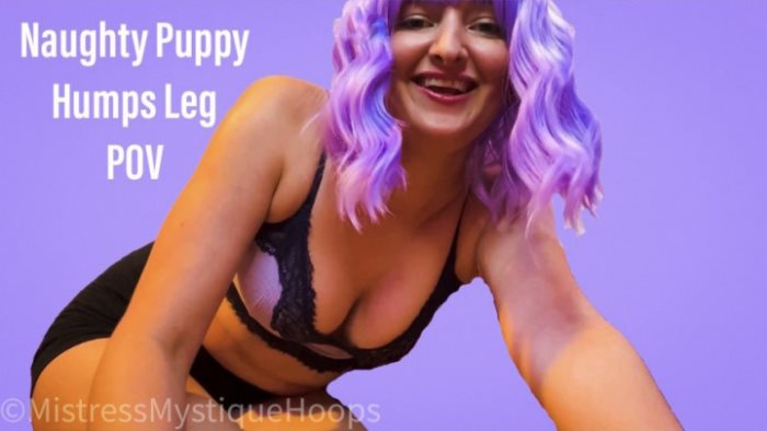 Poster for Naughty Puppy Hus Leg Pov With Music - Mistressmystique - Clips4Sale Girl - Femaledomination, Petplay