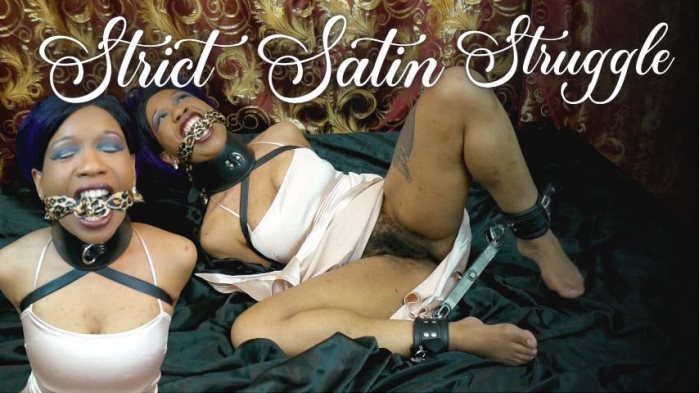 Poster for Cupcake Sinclair - Clips4Sale Model - Strict Satin Struggle - Ballgagged, Struggling (Кекс Синклер Борьба)