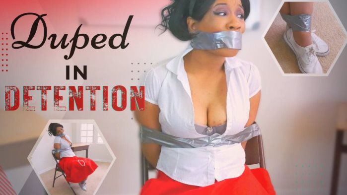 Poster for Duped In Detention - Clips4Sale Model - Cupcake Sinclair - Bondage, Gagtalk (Кекс Синклер Бондаж)