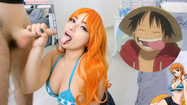 Poster for Emanuelly Raquel - Cosplay Nami One Piece Blowjob - August 17, 2020 - Manyvids Star - Cum In Mouth, Anime (Эмануэли Ракель Кончить В Рот)