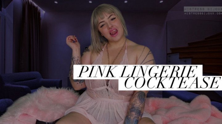 Poster for Mistressbijoux Pink Lingerie Cocktease - Mistressbijoux - Manyvids Girl - Tease (Дразнить)