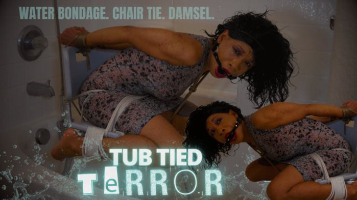 Poster for Clips4Sale Star - Cupcake Sinclair - Tub Tied Terror - Chairtied, Ropebondage, Bondage (Кекс Синклер В Кресле)