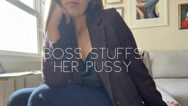 Poster for Manyvids Model - Boss Stuffs Pussy And Makes You Watch - March 10, 2023 - Nicolette Bloom - Panty Stuffing, Boss/Employee, Masturbation Encouragement (Николетт Блум Начальник/Сотрудник)