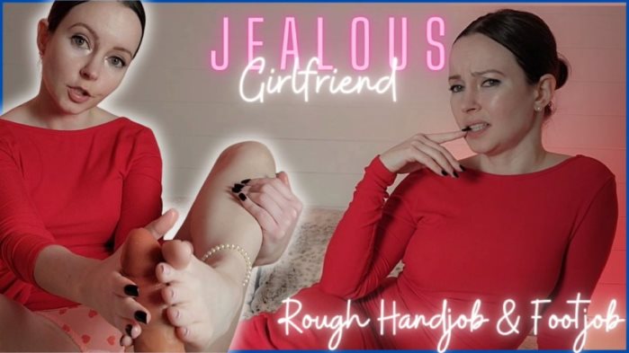 Poster for Jealous Girlfriend - Rough Handjob And Footjob - Thetinyfeettreat - Clips4Sale Shop - Femdom, Footjobs, Kink (Перегиб)