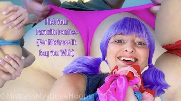 Poster for Pick Your Favorite Panties For Mistress To Gag You With - Mistressmystique - Clips4Sale Shop - Goddessworship, Assworship (Поклонение)