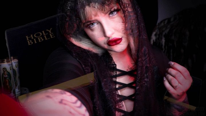 Poster for Manyvids Girl - Mistressbijoux - Mistressbijoux Unholy - Mental Domination, Mind Fuck, Religious (Психическое Доминирование)