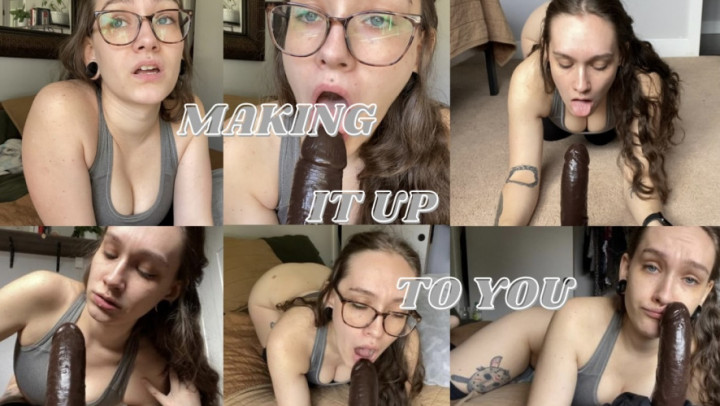 Poster for Divinebabe - Making It Up To You - Manyvids Girl - Deepthroat, Dildo Sucking, Ballgagged (Сосание Фаллоимитатора)