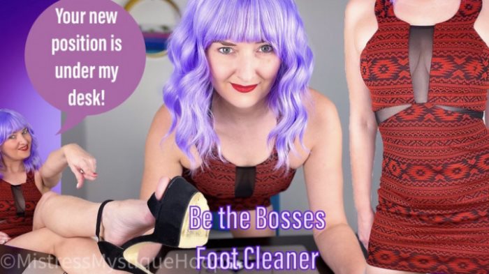 Poster for Clips4Sale Production - Mistressmystique - Be The Bosses Foot Cleaner - Femdompov, Footdomination