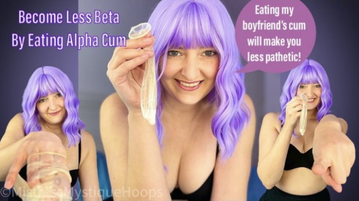 Poster for Become Less Beta By Eating Alpha Cum - Clips4Sale Shop - Mistressmystique - Femdompov, Cei