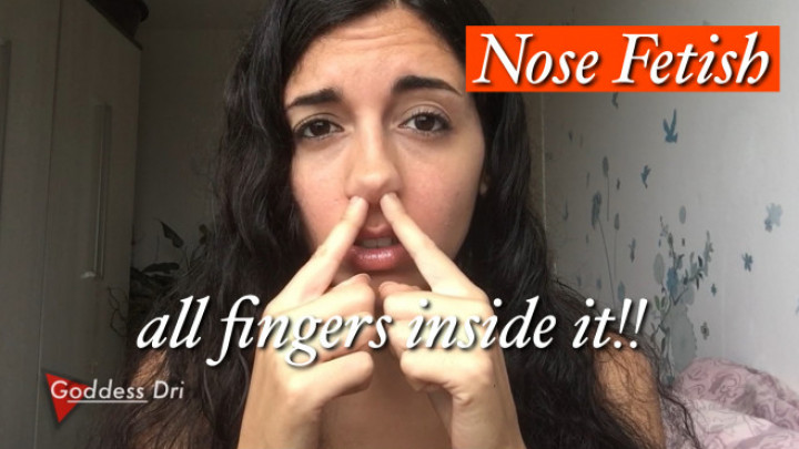 Poster for All Fingers In My Nose - Manyvids Star - Goddessdri - Face Fetish, Goddess Worship (Поклонение Богине)