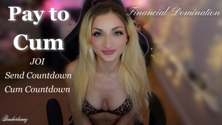 Poster for Manyvids Girl - Send To Cum | Financial Domination Joi Cum Countdown - Boudoirbunny - Financial Domination, Sfw, Femdom (Будуарный Кролик Фемдом)