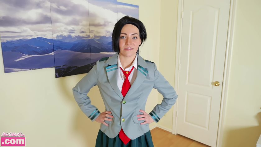 Poster for Missmilarose - Clips4Sale Production - Iregnating Momo Yaoyorozu - Cosplay, Pregnant (Косплей)