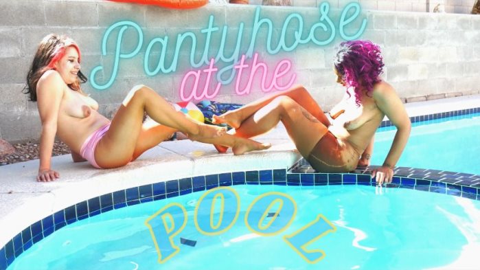 Poster for Clips4Sale Girl - Pantyhose At The Pool - Cupcake Sinclair - Pool, Pantyhose, Footfetish (Кекс Синклер Бассейн)