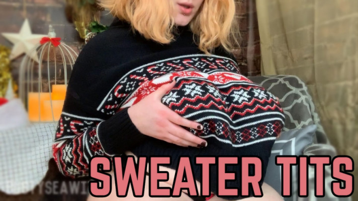 Poster for Bbw Teen Holiday Sweater Tits - Bustyseawitch - Manyvids Star - Big Boobs, Holiday (Грудастая Морская Ведьма Большие Сиськи)