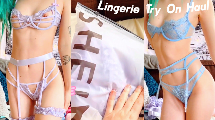 Poster for Lingerie Try On Haul - Mikisayshi - Manyvids Star - Lace/Lingerie, Casual, Gfe (Микисайши)