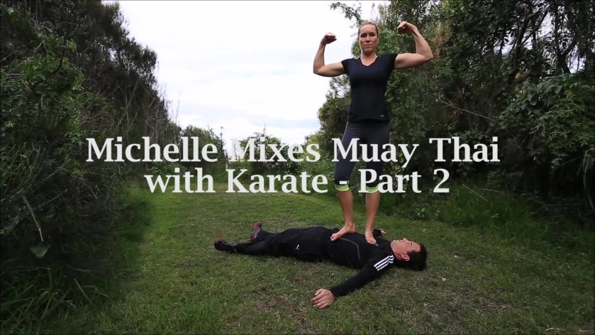 Poster for Clips4Sale Production - Michelle Mixes Muay Thai With Karate - Michelle, Peter - Karate, Beatdowns, Punching (Карате Трамплин Фемдом Девушки Избиения)