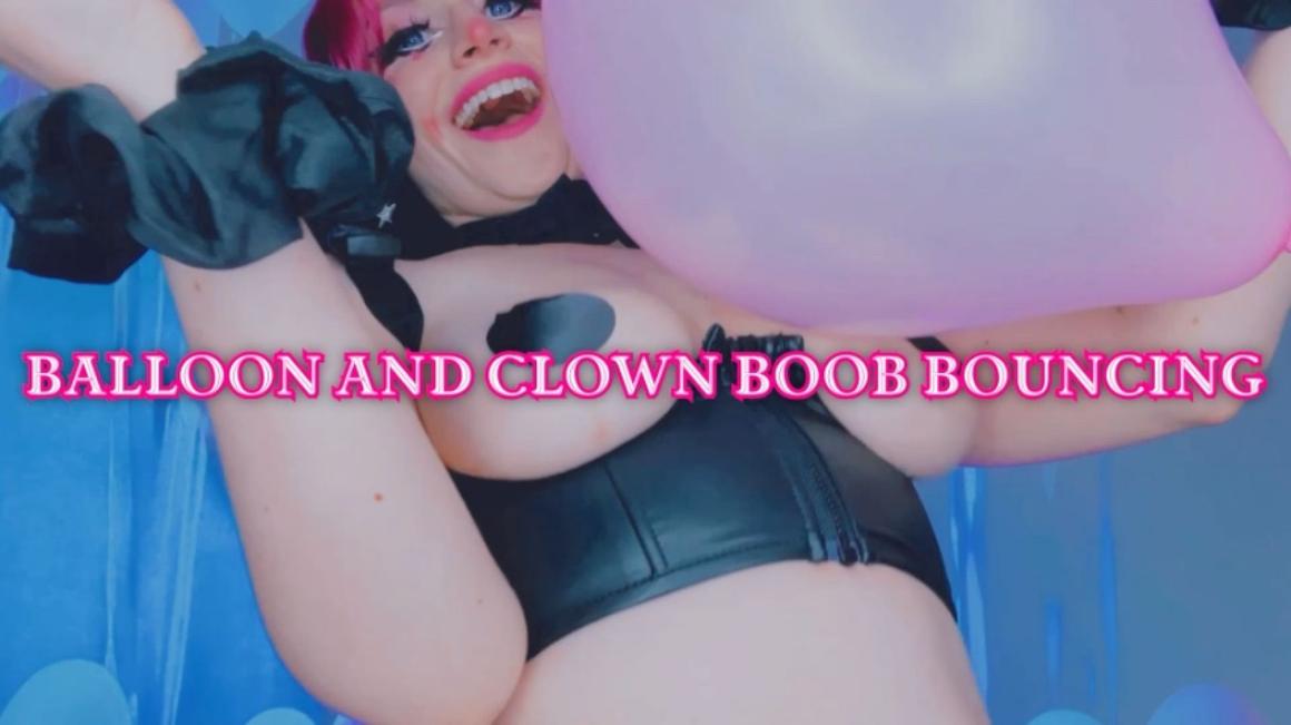 Poster for Starry Yume - Manyvids Girl - Balloon And Clown Boob Bouncing - Bouncing Boobs, Jumping (Звездная Юмэ Прыжки)