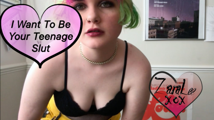 Poster for I Want To Be Your Teenage Slut - Aug 2, 2020 - Zara Lee Xox - Manyvids Star - Teens (18+), Dirty Talking, Older Man / Younger Women (Зара Ли Xox Грязные Разговоры)