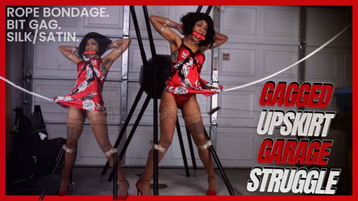 Poster for Gagged Upskirt Garage Struggle - Cupcake Sinclair - Clips4Sale Model - Bondage, Ropebondage (Кекс Синклер Бондаж)