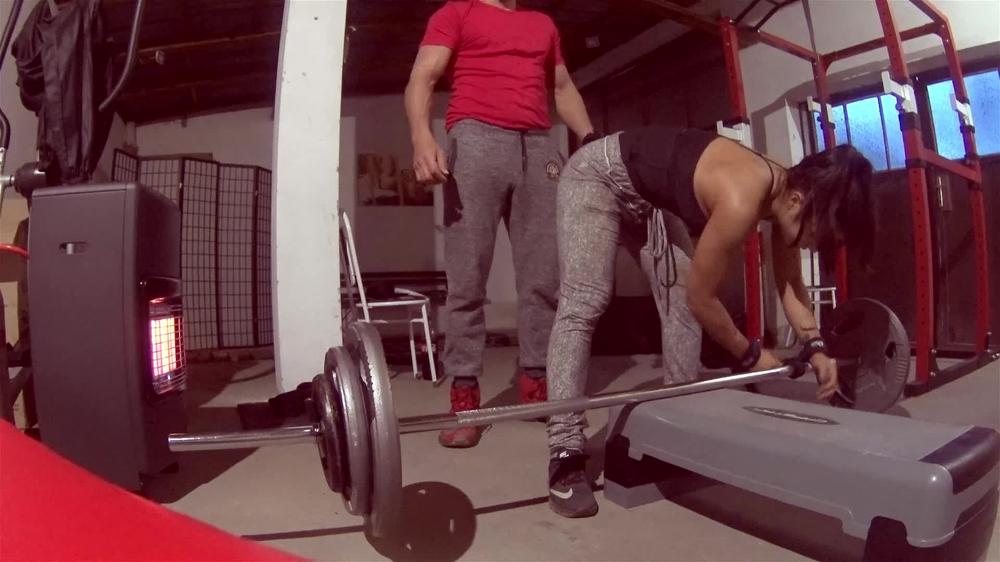 Poster for Gymbabe - Manyvids Girl - Gymbabe Custom Clip Deadlifts With 87Kg - Gymbabe