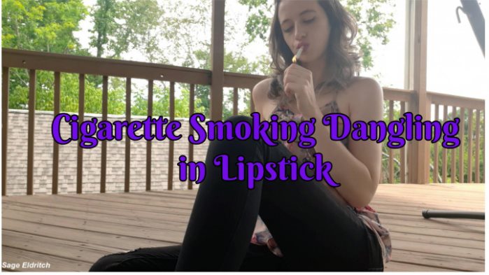 Poster for Sage Eldritch - Clips4Sale Star - Cigarette Dangling & Smoking In Lipstick - Lipstickfetish, Sfw (Мудрец Элдрич)