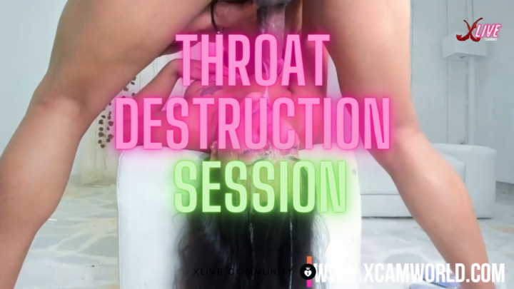 Poster for Manyvids Model - Xlivestudio - Omg! Face Down Throat Destruction - Deepthroat, Extremecloseups (Глубокая Глотка)