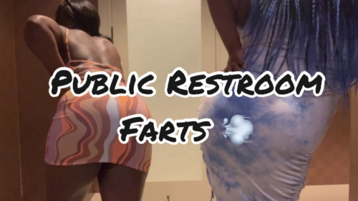 Poster for Double Domme Public Restroom Farts - May 20, 2022 - Realqueenmelanin - Manyvids Model - Farting, Public Farting, Public Toilet (Пукающий)