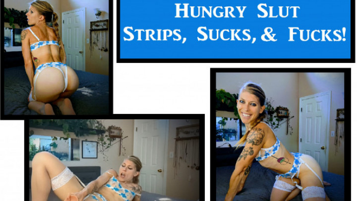 Poster for The3Kins - Hungry Slut Dances, Sucks, & Fucks - Oct 9, 2022 - Manyvids Star - Dildo Sucking, Solo Female (Сосание Фаллоимитатора)