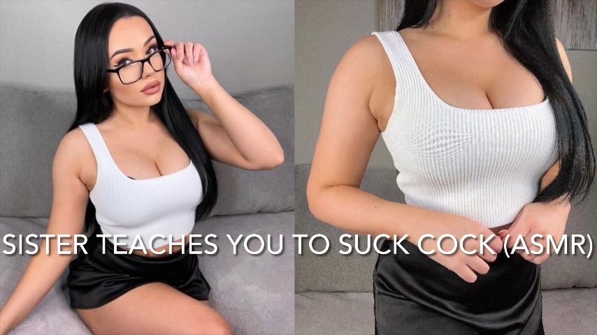 Poster for Mia Jocelyn - Sister Teaches You To Suck Cock Asmr - Manyvids Model - Bi Curious, Eye Glasses, Facials (Миа Джослин Уход За Лицом)