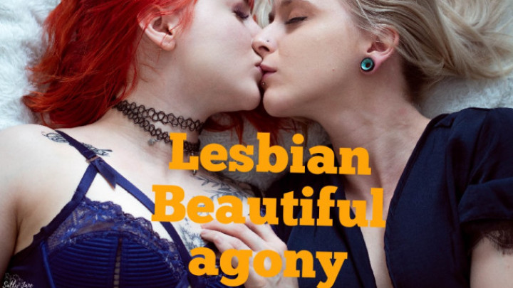 Poster for Lesbian Beautiful Agony With Sally Jane - Manyvids Star - Evaray - Beautiful Agony, Orgasms, Kissing (Эварай Прекрасная Агония)