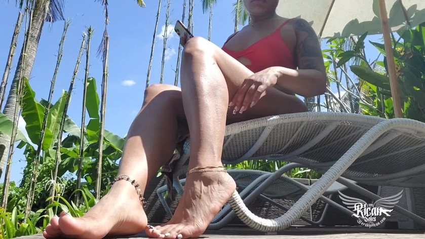 Poster for Clips4Sale Creator - Poolside Foot Fetish - Queen Rican - Barefoot-Soles Fetish, Foot Fetish (Королева Рикана Фут-Фетиш)