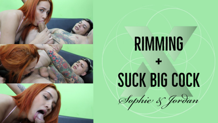 Poster for Xlivestudio - Manyvids Star - Sophie Rimming + Suck Jordan'S Cock - Rimming, Facefucking, Blowjob (Минет)