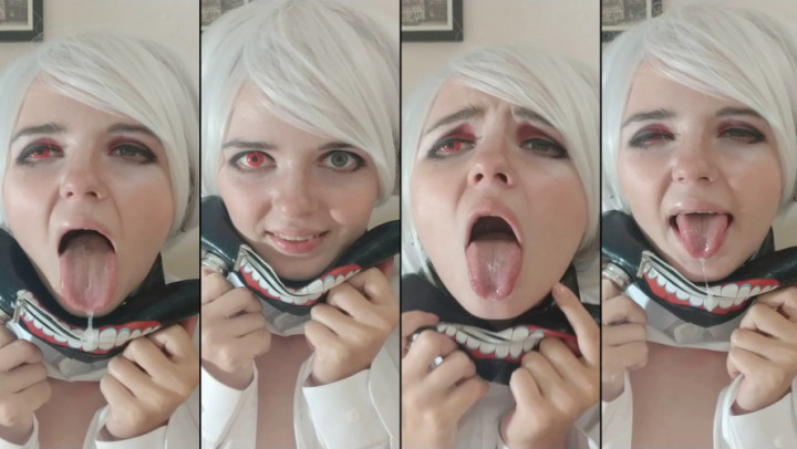 Poster for Tokyo Ghoul Cosplay - Ahegaoface - Jul 19, 2020 - Manyvids Girl - Lil Cosplay Slut - Ahegao, Anime, Cosplay (Лил Косплей Шлюха Косплей)