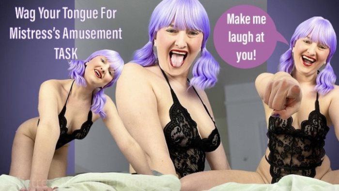 Poster for Wag Your Tongue For Mistresses Amusement Task - Femdom - Mistressmystique - Clips4Sale Creator - Humiliationtask, Femaledomination