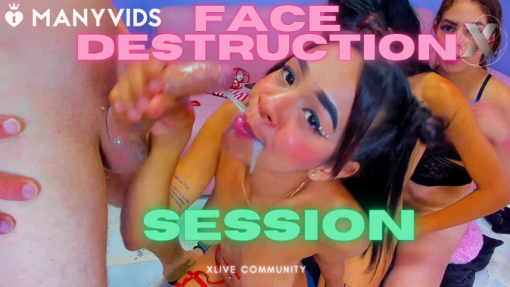 Poster for Xlivestudio - Huge Destruction Of Throat Without Mercy - Manyvids Girl - Deepthroat, Blowjob (Глубокая Глотка)