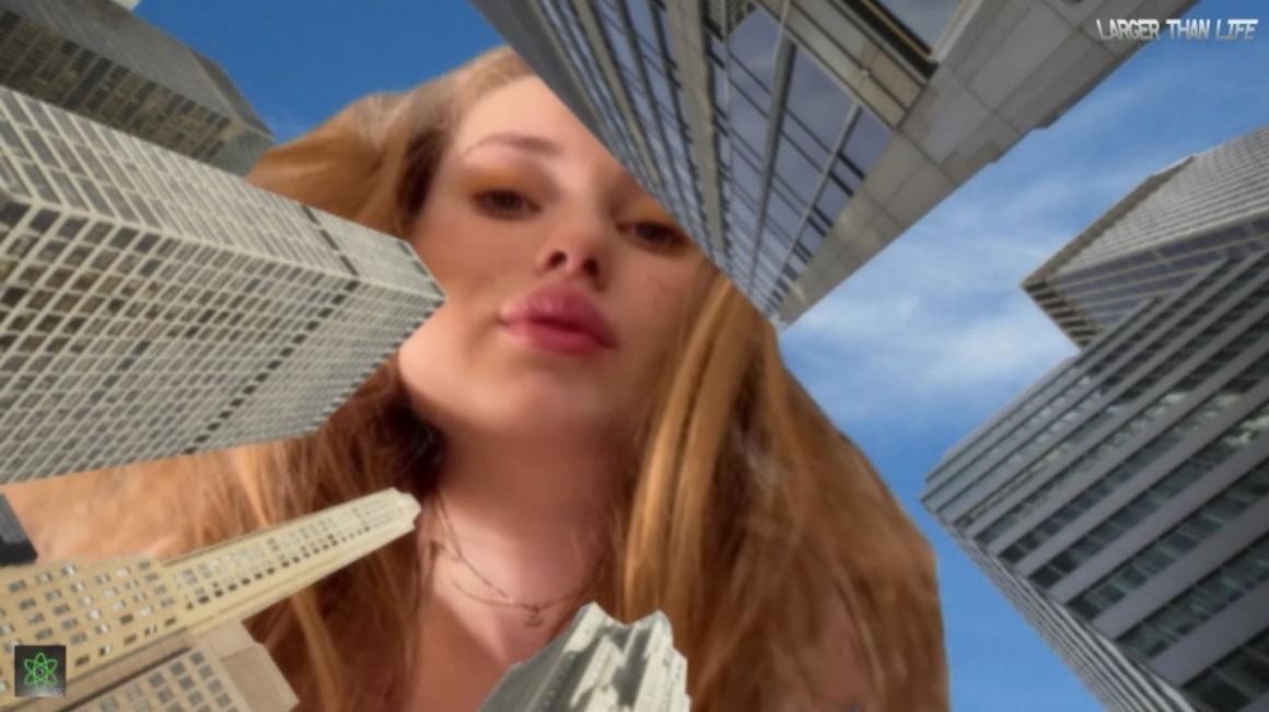 Poster for Manyvids Girl - Giantess Nelly In Sisters New Friend Grows Huge - Ltlgiantessclips - Goddessworship, Giants (Гиганты)