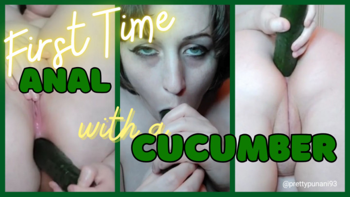 Poster for Manyvids Model - First Time Anal With Cucumber - Lizzymaestro - Taboo, Foodmasturbation (Табу)