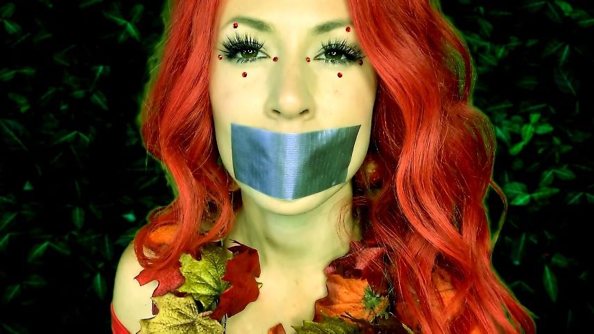 Poster for Kendallolsen - Poison Ivy Tape Gagged - July 29, 2022 - Manyvids Star - Ballgagged, Tape Bondage, Mouth Fetish (Ленточный Бондаж)