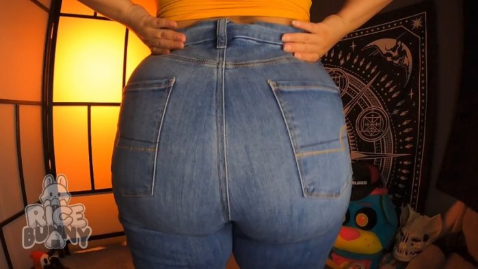 Poster for Clips4Sale Star - Worship My Big Denim Booty - Ricebunny - Sfw, Bootyshaking