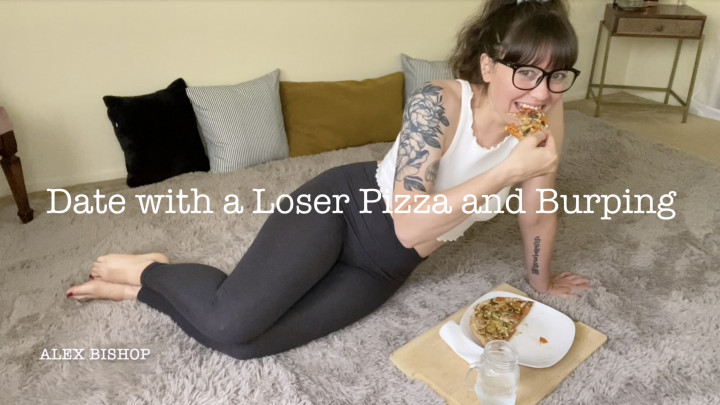 Poster for Alex Bishop - Date With A Loser Pizza And Burping - May 12, 2021 - Manyvids Girl - Femdom, Eye Glasses (Алекс Бишоп Фемдом)